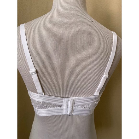 Maidenform White Lace Padded Full Coverage 5-Way Strap Bra - 40C - Picture 5 of 13